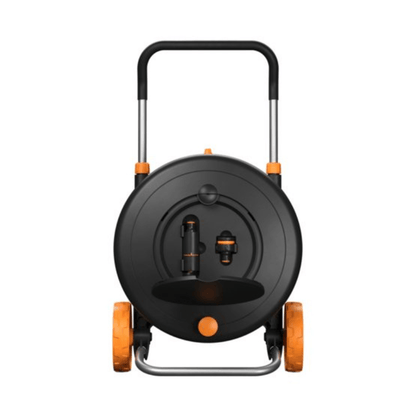 Fiskars Dévidoir d'arrosage M avec roues, tuyau 20 m inclus