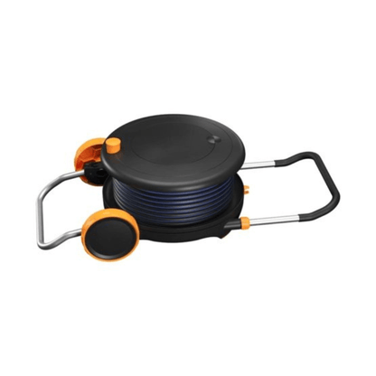 Fiskars Dévidoir d'arrosage M avec roues, tuyau 20 m inclus
