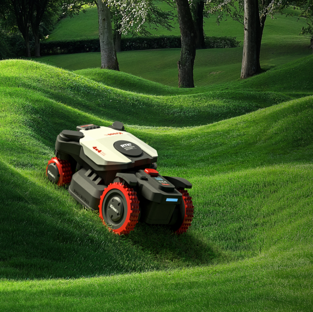 Kress KR285E EyePilot 4×4 RTKⁿ Robot tondeuse avec 4G - Sans fil & ZeroTrim - 5000 m²