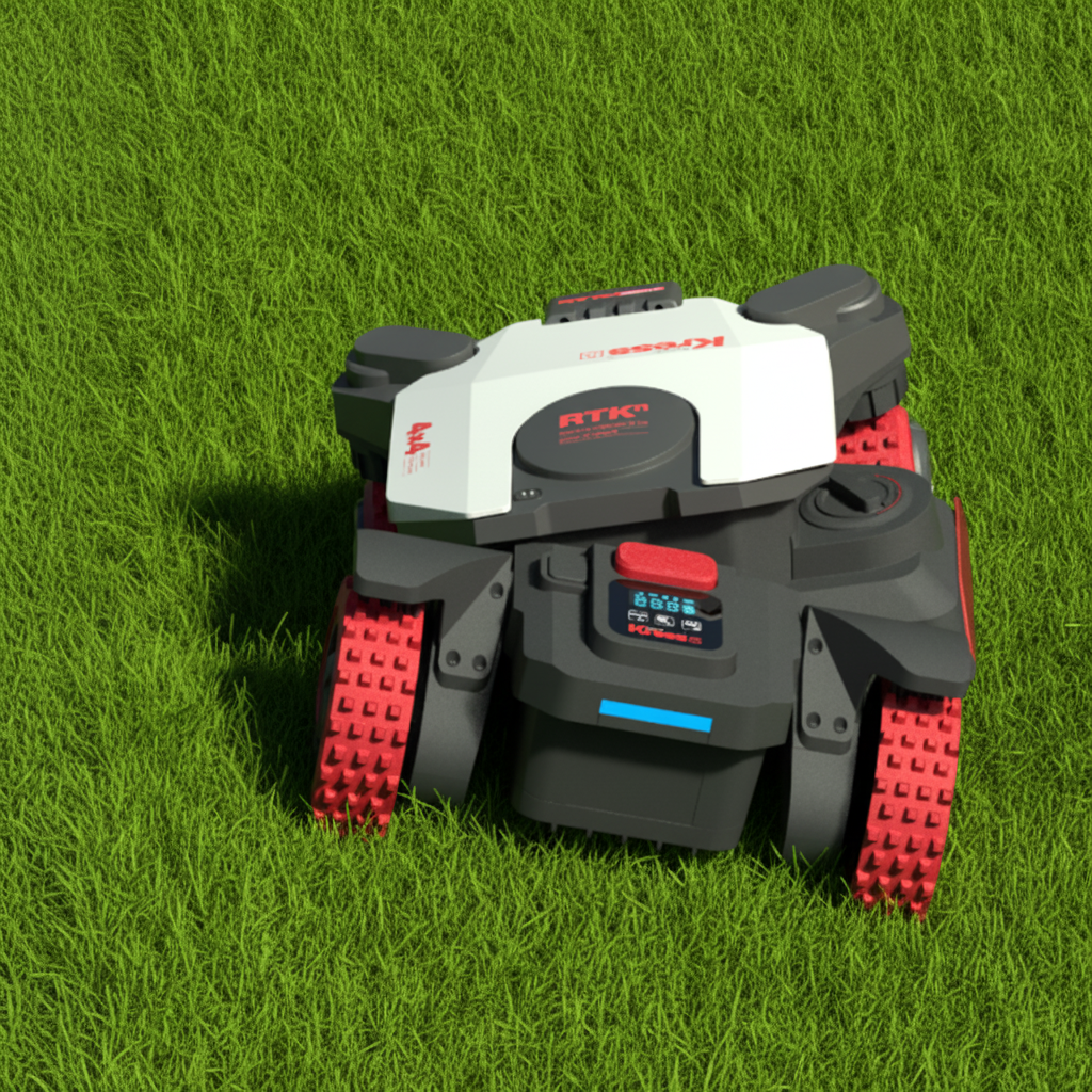 Kress KR285E EyePilot 4×4 RTKⁿ Robot tondeuse avec 4G - Sans fil & ZeroTrim - 5000 m²