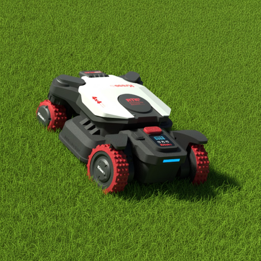 Kress KR281E EyePilot 4×4 RTKⁿ Robot tondeuse avec 4G - Sans fil & ZeroTrim - 1500 m²
