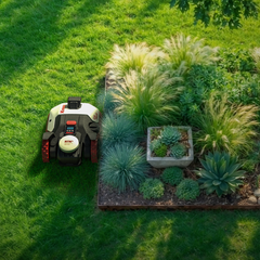 Kress KR273E EyePilot RTK Robot tondeuse avec 4G - Sans fil & ZeroTrim - 3000 m²
