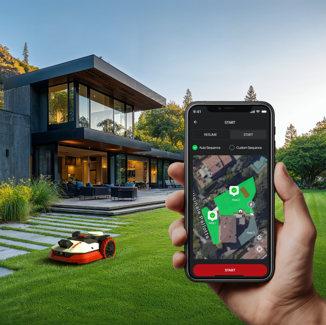 Kress KR271E EyePilot RTK Robot tondeuse avec 4G - Installation sans fil & ZeroTrim - 1500 m²