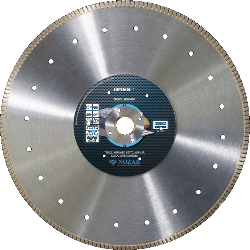 Nozar Gres T - Disque diamant 350 mm - Céramique