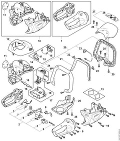 STIHL 00009980414 - Torsion spring