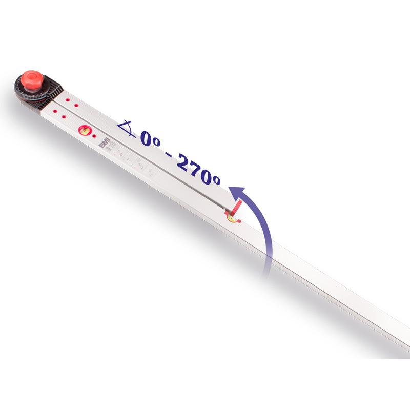 BMI Rapporteur d’angle - Plage de mesure 0° à 270° - 60 x 120 cm