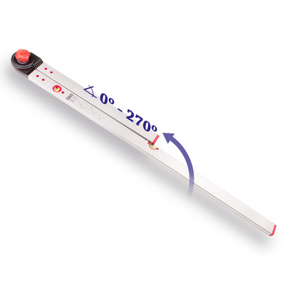 BMI Rapporteur d’angle - Plage de mesure 0° à 270° - 60 x 120 cm