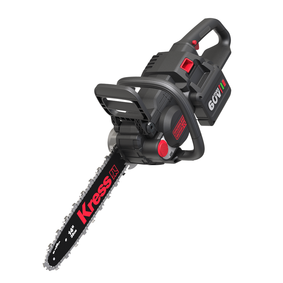 Kress KG367E.9 Tronçonneuse sans fil 60 V 35 cm - Kit avec batterie et chargeur