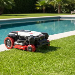 Kress KR283E EyePilot 4×4 RTK Tondeuse robot avec 4G - Sans fil & ZeroTrim - 3000 m²