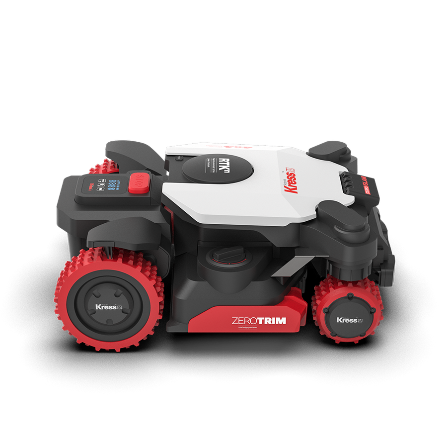 Kress KR285E EyePilot 4×4 RTKⁿ Robot tondeuse avec 4G - Sans fil & ZeroTrim - 5000 m²