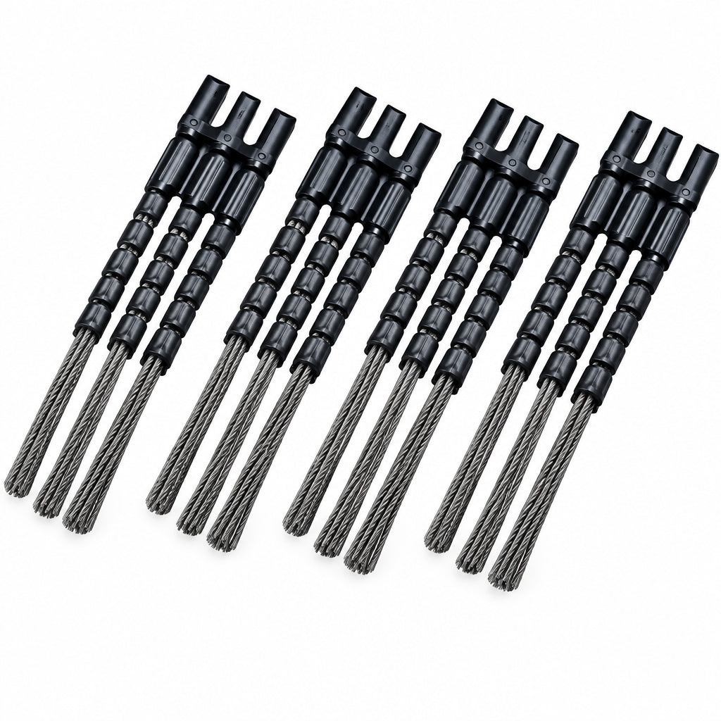 Kwern Brosses de désherbage en acier - 4 pièces