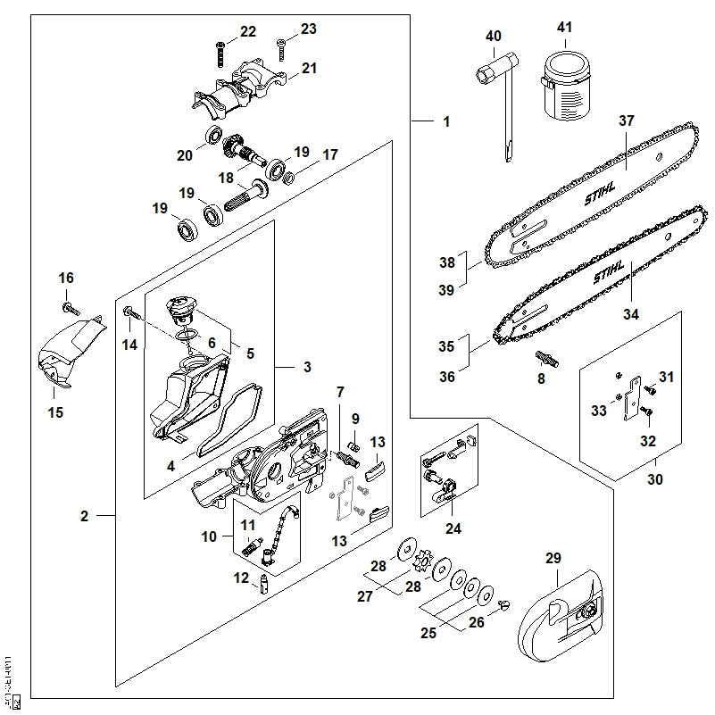 STIHL 41826410402 - Gearbox cover