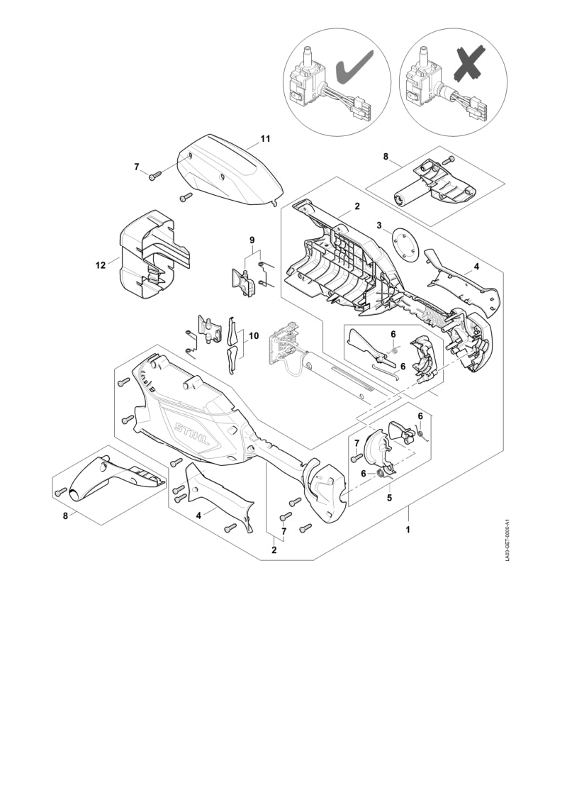 STIHL 48590073800 - Control lever kit