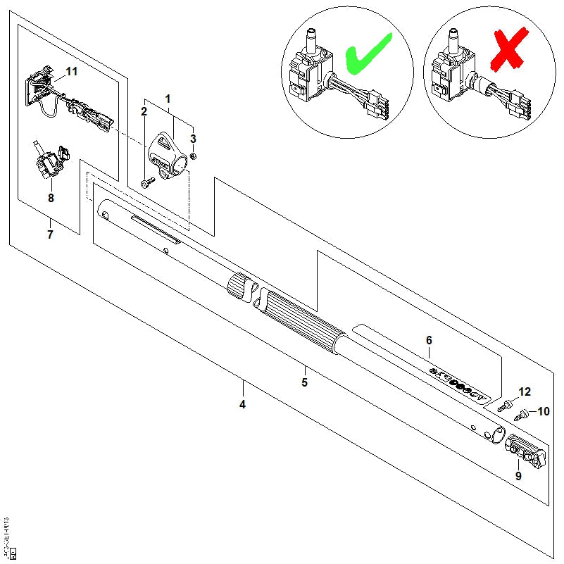 STIHL 48594300501 - Switch