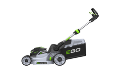 EGO 42 cm duwgrasmaaier, polymeer behuizing, zonder wielaandrijving, stalen comfortgreep met greephoogteverstelling en ruimtebesparende klapfunctie