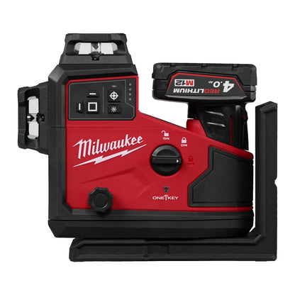 Milwaukee M12 A3PLO-401C Laser tridimensionnel automatique