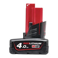 Milwaukee M12 B4 Batterie Li-Ion 12 V 4,0 Ah