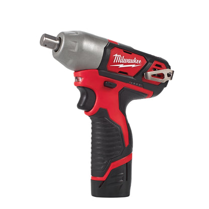 Milwaukee M12 BIW12-202C Clé à chocs 1/2˝ subcompacte sur batterie – batteries et chargeur inclus