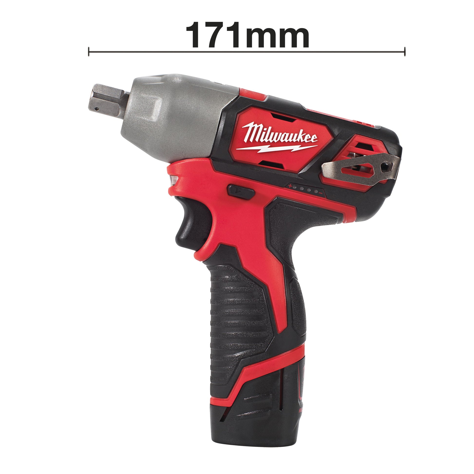 Milwaukee M12 BIW12-202C Clé à chocs 1/2˝ subcompacte sur batterie – batteries et chargeur inclus