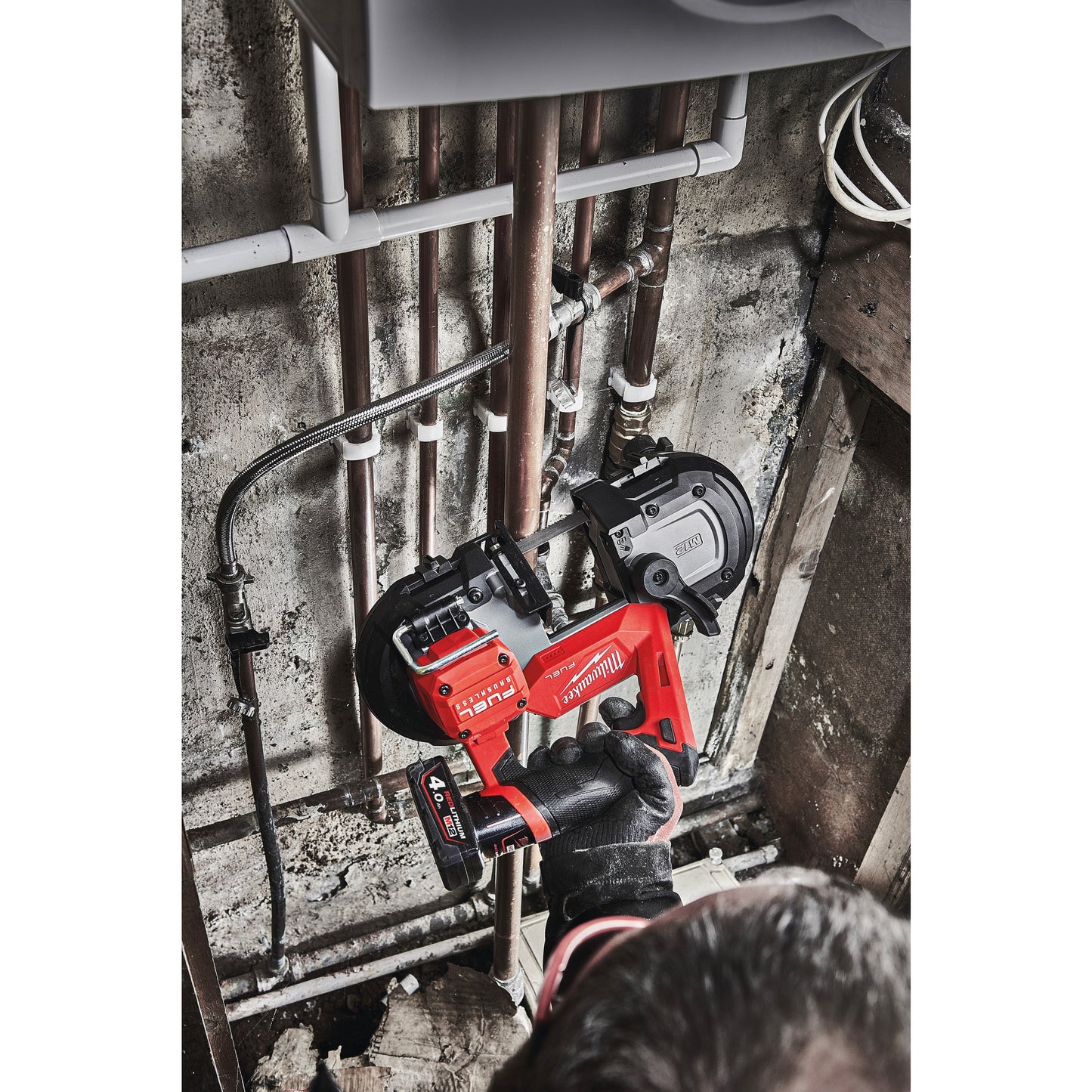 Milwaukee M12FBS64-0X Scie à ruban subcompacte sur batterie - Capacité de coupe 64 mm