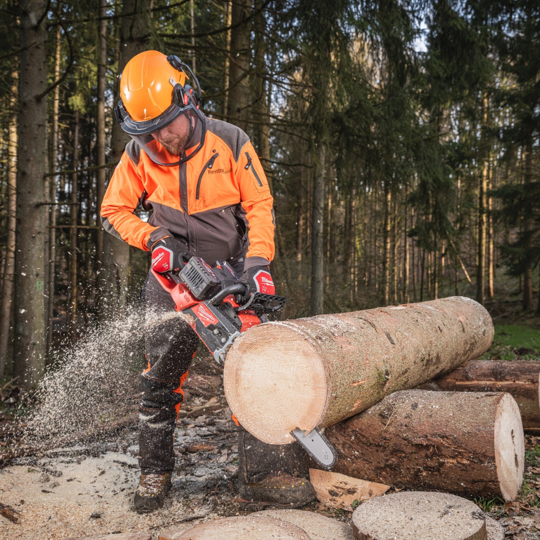 Milwaukee F2CHS50-802 M18 FUEL Tronçonneuse à batterie - Batteries et chargeur inclus - 50 cm