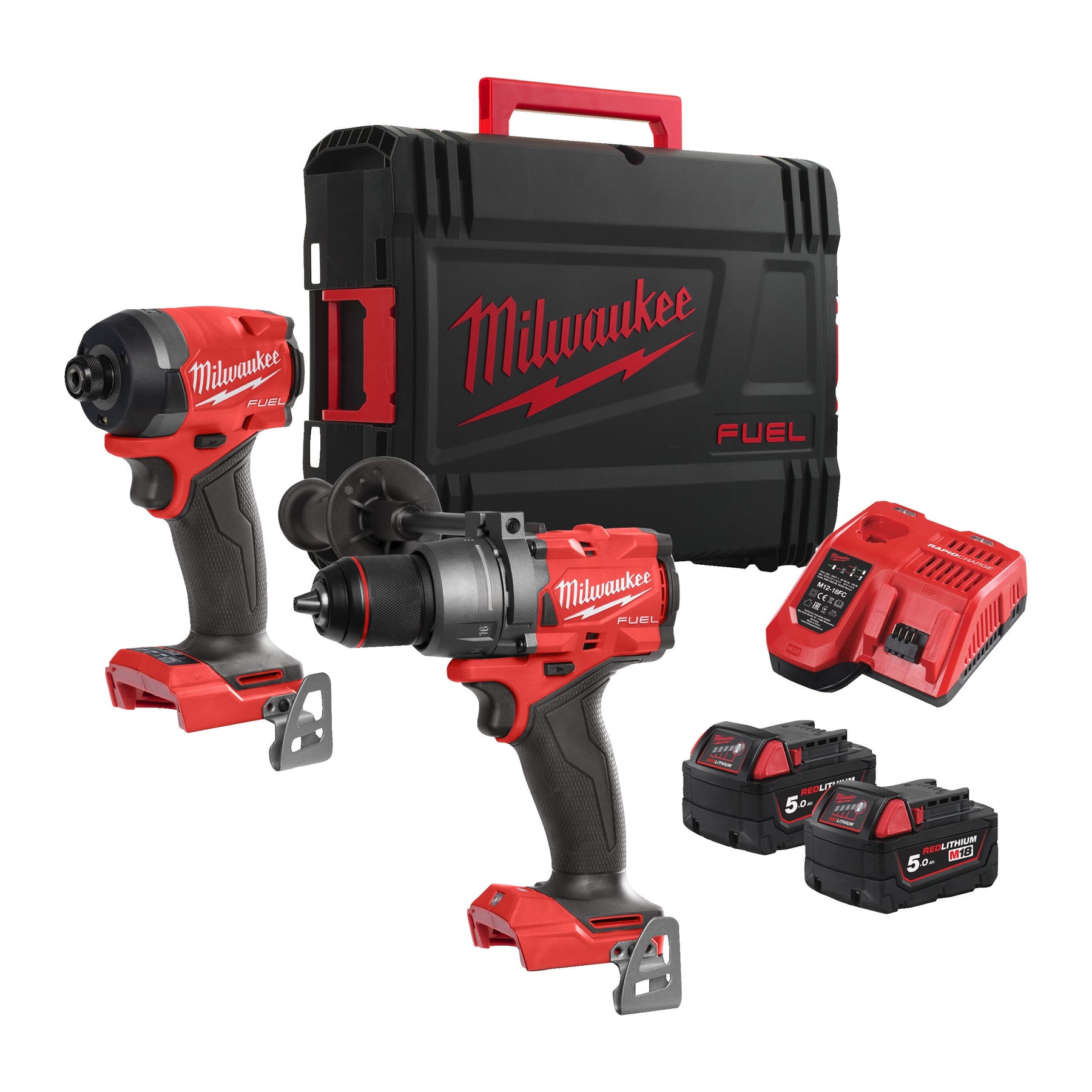 Milwaukee FPP2A3-502X Pack M18 FUEL (FID3 + FPD3 + 2 x 5,0 Ah + M12-18FC)