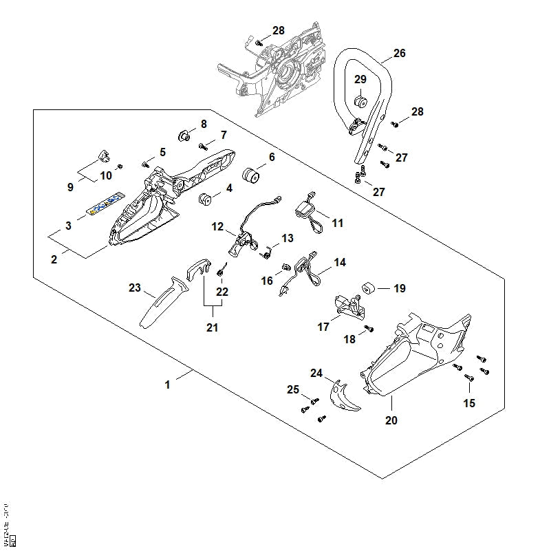 STIHL 00009890517 - Rubber grommet