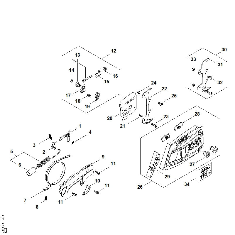STIHL 00009950803 - Collar nut M8