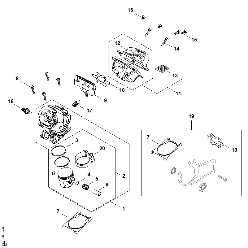STIHL 11400341501 - Piston pin