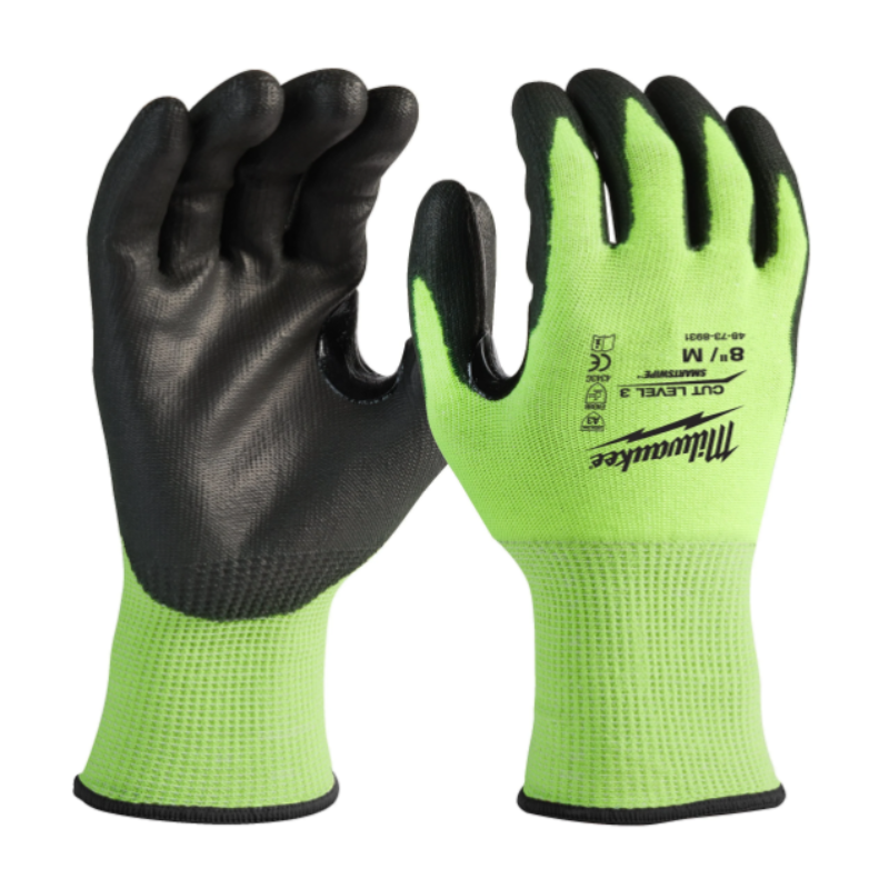 Gants de travail Milwaukee Hi-Vis Cut C - 8/M