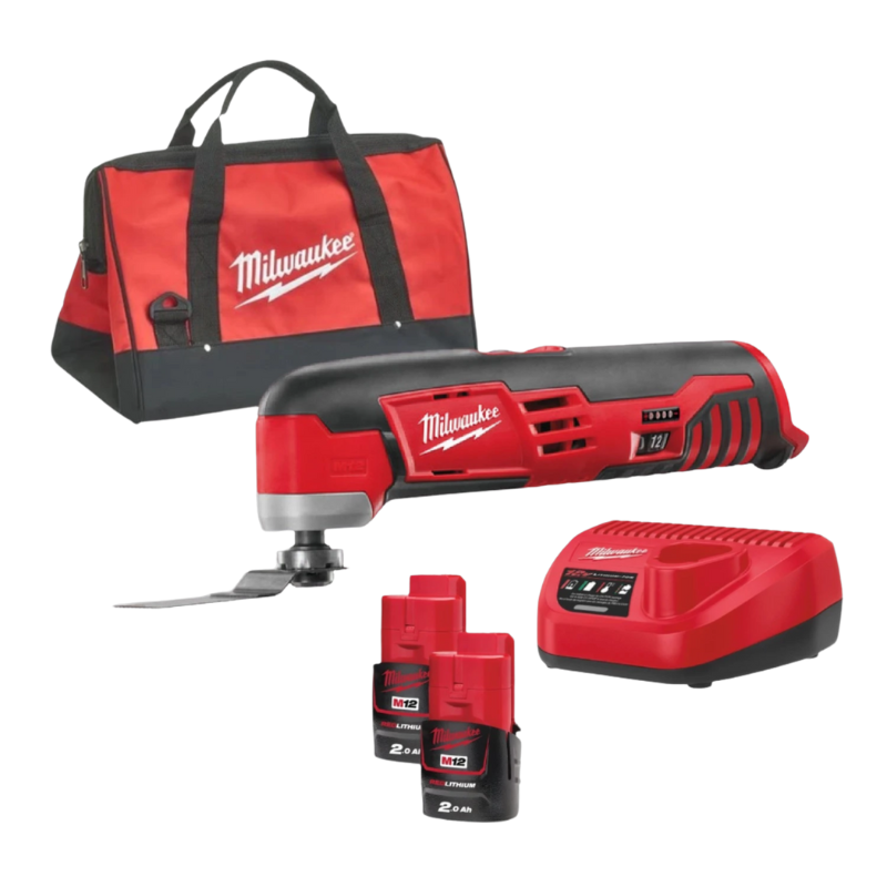 Milwaukee M12 C12 MT-202B Multitool subcompact à batterie – 2x batteries et 1x chargeur inclus