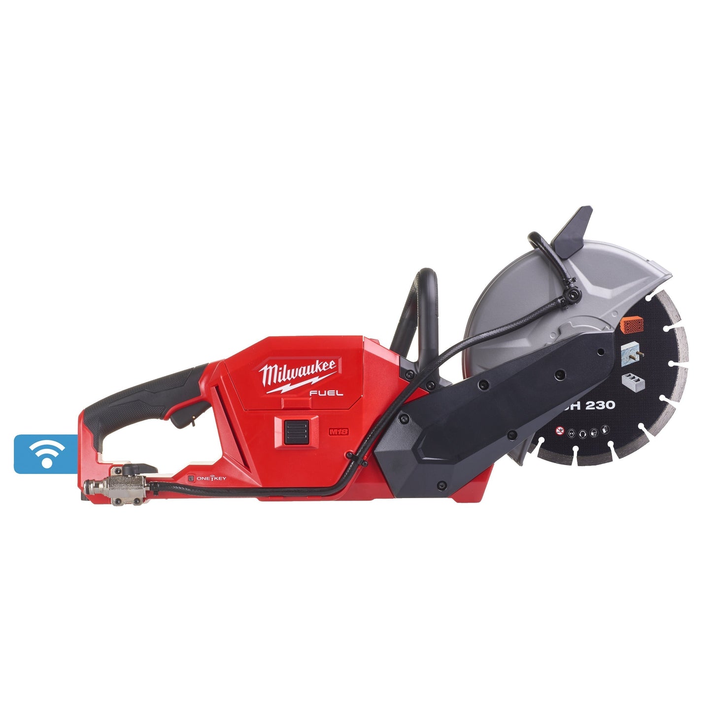 Milwaukee M18 FCOS230-121 FUEL Découpeuse à disque sans fil 230 mm avec batterie 12 Ah et chargeur