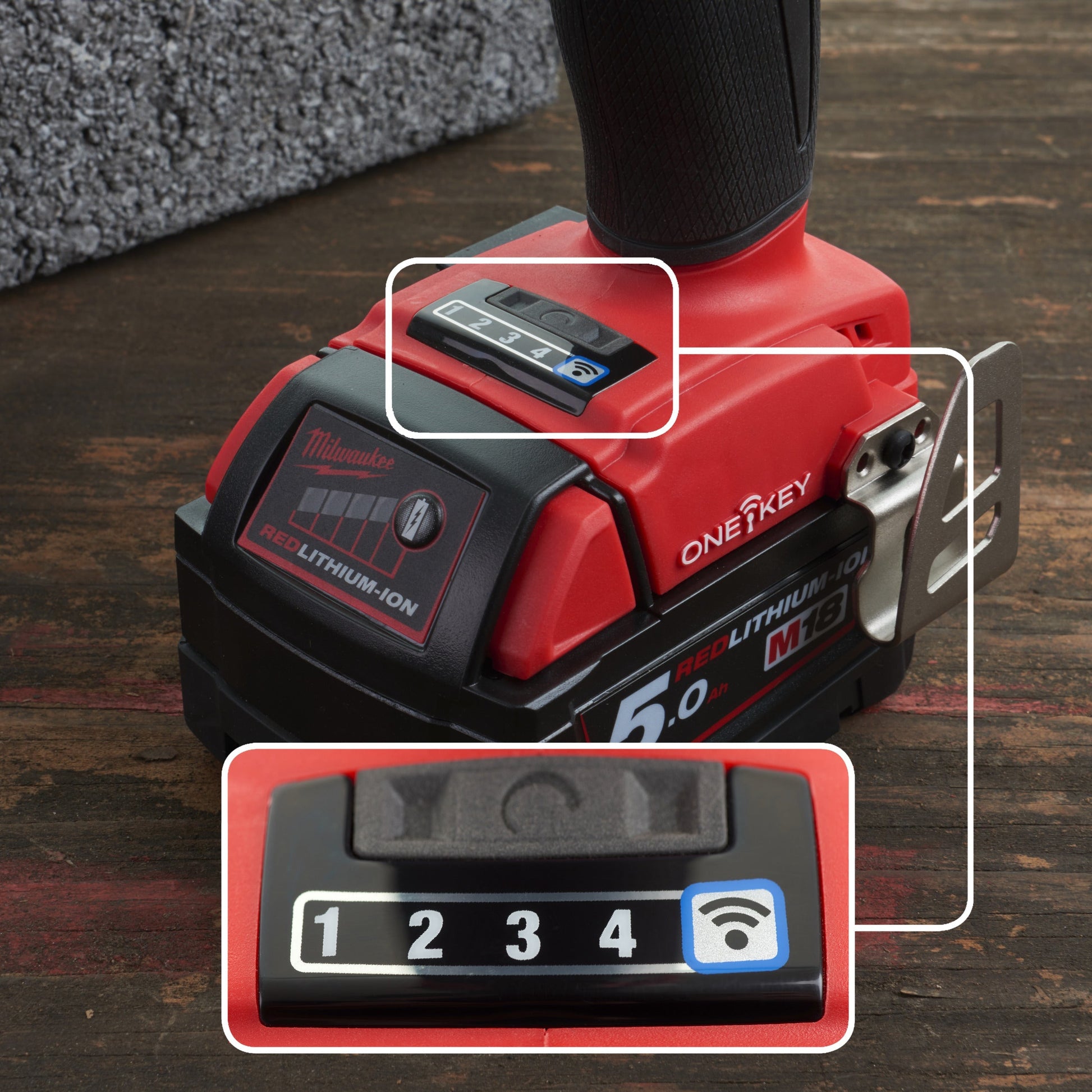 Milwaukee M18 FUEL™ ONE-KEY™ 1/2" ONEFHIWF12-0X Clé à chocs sans fil