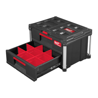 Milwaukee PACKOUT™ Coffret à outils - 2 tiroirs