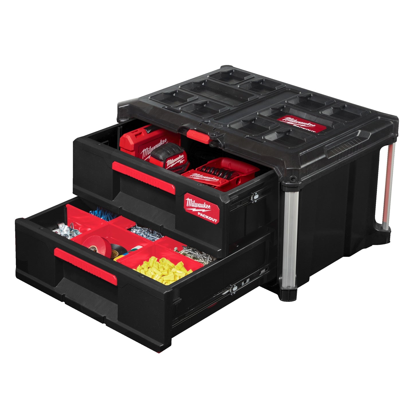 Milwaukee PACKOUT™ Coffret à outils - 2 tiroirs