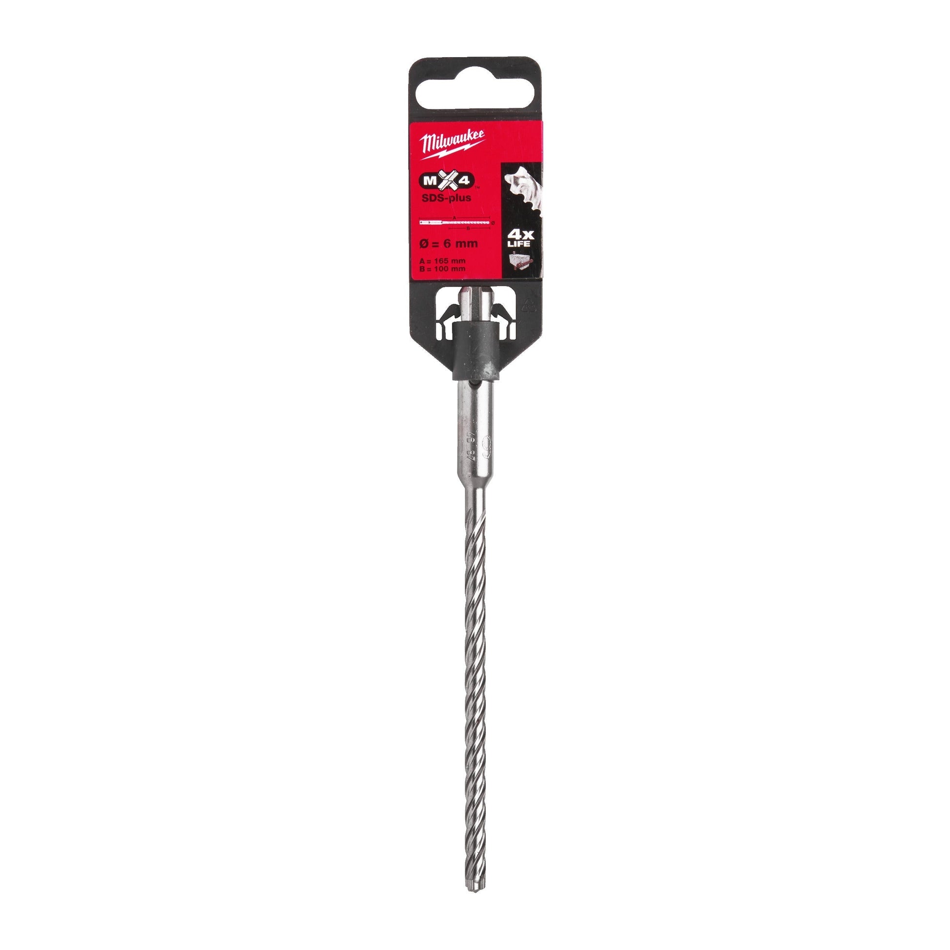 Milwaukee Foret pour perforateur SDS-Plus MX4 - 6 x 165 mm