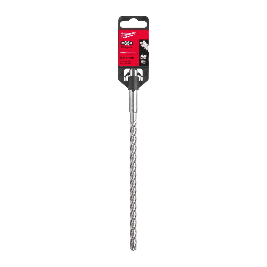 Milwaukee SDS-Plus MX4 Foret à percussion - 8 x 215 mm