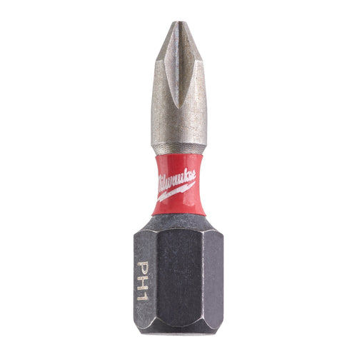 Embouts de vissage Milwaukee SHOCKWAVE™ IMPACT DUTY - Lot de 2 - PZ1 x 25 mm