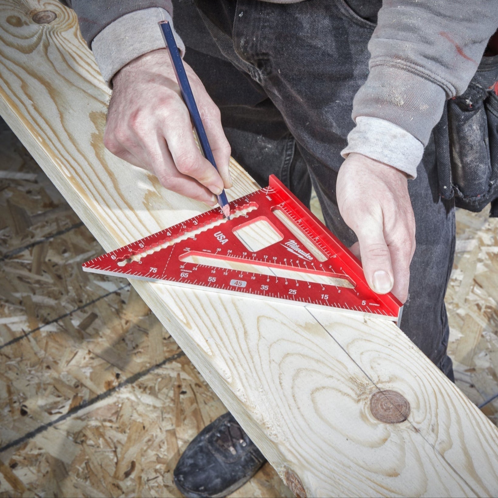 Milwaukee Équerre de charpentier - 18 cm