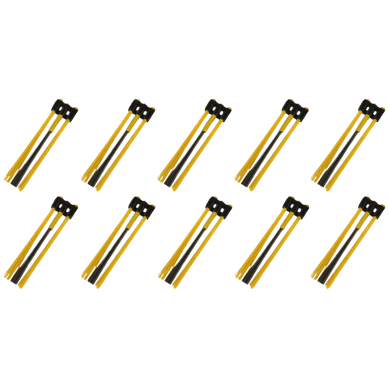 Kwern Jeu de brosses polyester/acier - 10 pièces