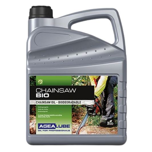 Agealube Chainsaw BIO Huile de chaîne pour tronçonneuse - 5 Litres