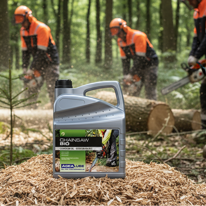Agealube Chainsaw BIO Huile de chaîne pour tronçonneuse - 5 Litres