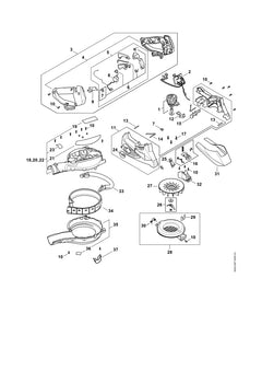 STIHL 00009980624 - Torsion spring