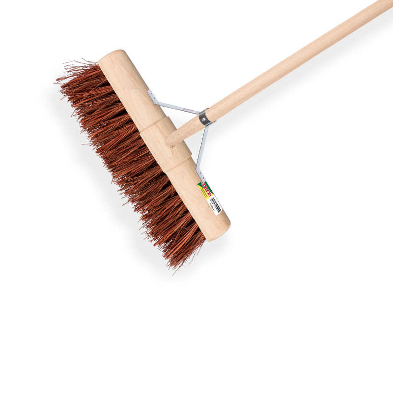 Balai de voirie Solide en bassine 45 cm - avec manche 150 cm