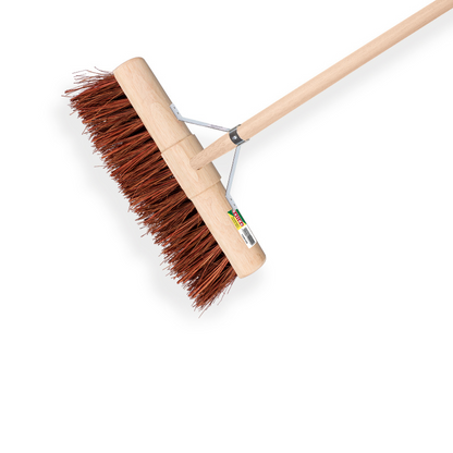 Balai de voirie Solide en bassine 45 cm - avec manche 150 cm