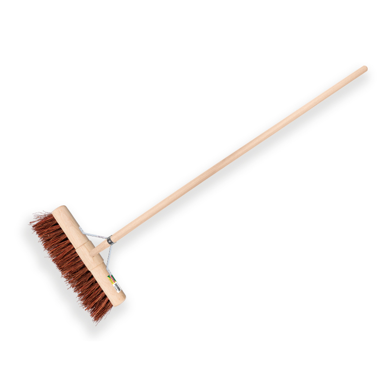 Balai de voirie Solide en bassine 45 cm - avec manche 150 cm