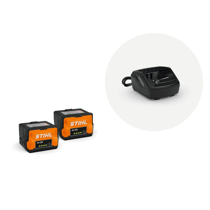 STIHL Kit de démarrage Plus - 2x Batterie AK 20 et 1x Chargeur standard AL 101