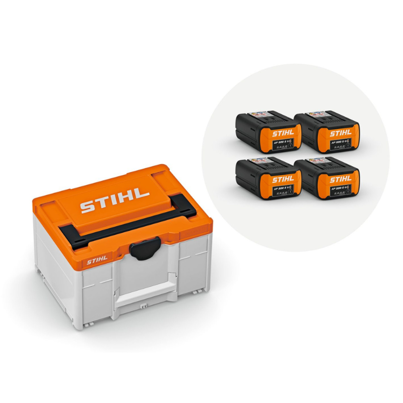 STIHL Coffret de batteries taille M – 4x batterie AP 500 S incluses