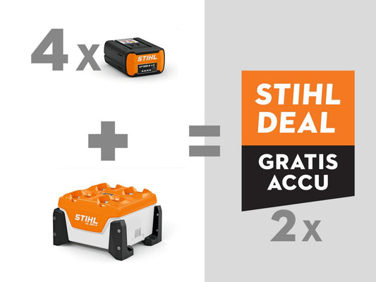 STIHL AL 301-4 Multichargeur avec 6x batteries AP 500 S - Offre batteries gratuites