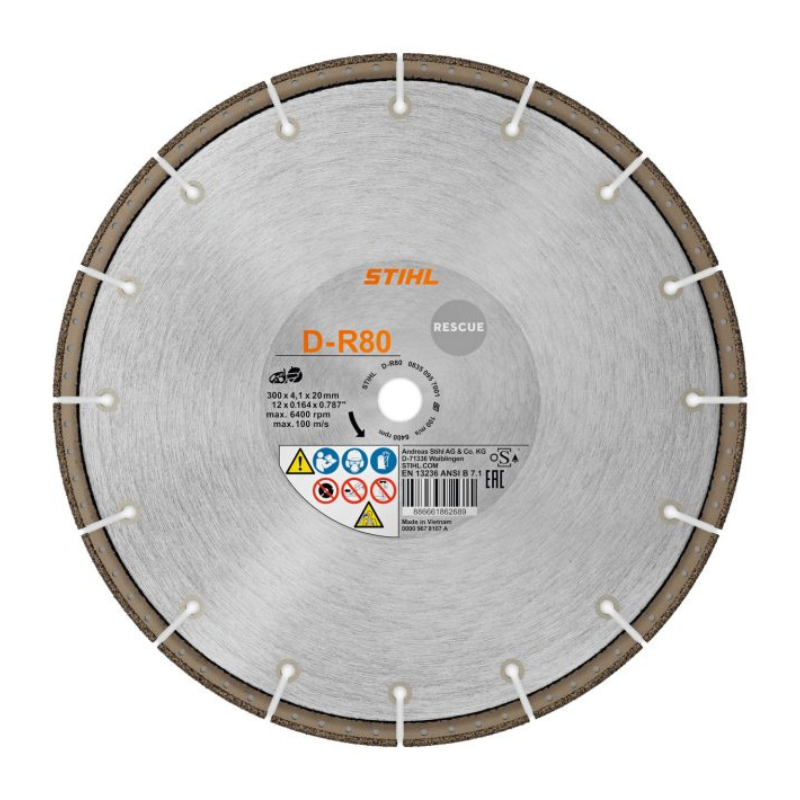 STIHL D-R80 Disque diamanté de découpe - 230 mm